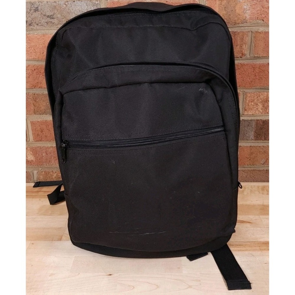 Flying Circle FC Utility Backpack Style 2038 Pockets Black Poly Travel Bag